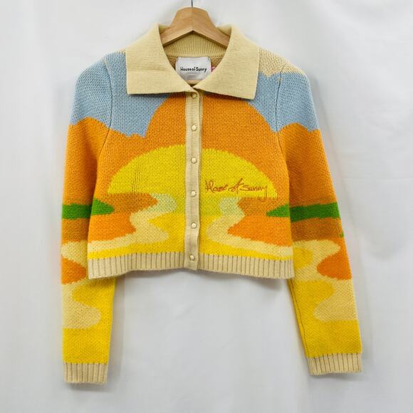 House of sunny colorful jacquard cardigan - Picture 2 of 6